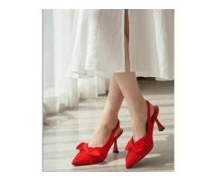 Zenvy Premium Mesh Slingback Heels