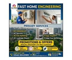 AC Repair, Gas Leakage Fix & Installation Services