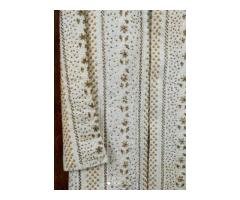 Sherwani 4-Piece Set | Off-White & Gold