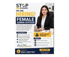 Female Admin Officer Required