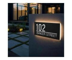 Custom Acrylic House Name Plates in Karachi