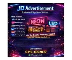 9-Star Custom Neon Sign & 3D Sign Board Services
