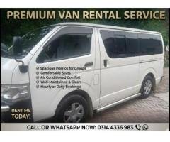Reliable Toyota Hiace Rental Services