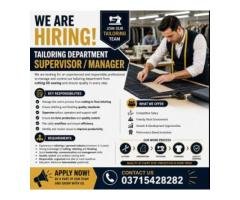 1 QC Supervisor Tailoring Abbottabad