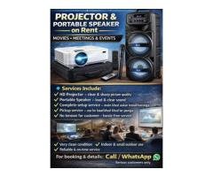 1 HD Projector & Speaker Rental