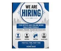 Online & Office Jobs for Male and Female