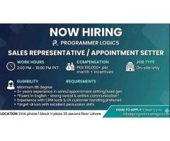 Sales Representative & Appointment Setter Jobs