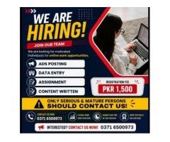 Online Data Entry Jobs for Content Writing & Ads Work