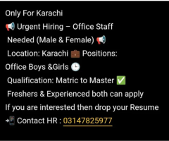 Office Job – Male & Female