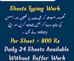 Home-Based Online Work for Male & Female