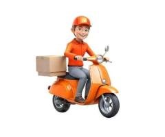 Delivery Rider for Frozen Food Parcels