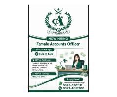 Female Accounts Officer Required