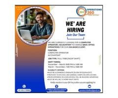 Night Shift Accountant – Federal B Area, Karachi