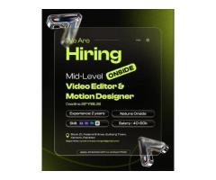 Video Editor & Motion Designer Job