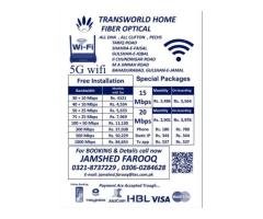 Transworld Optic Fiber Internet Packages