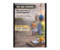 Civil Engineer / Site Supervisor Required