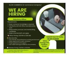 Data Entry Officer Required