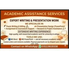 Thesis, Assignment & Presentation Help