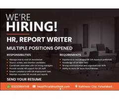 HR & Report Writer Jobs – Kohinoor City