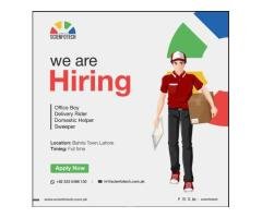 Urgently Hiring Office Staff in Bahria Town