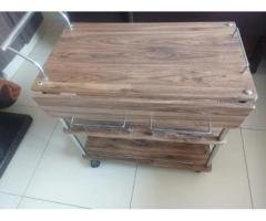 Sparingly Used Wooden Tea Trolley