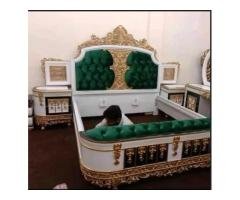 Wooden Bed Set with Dressing & Side Tables