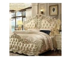 Wooden Bed Set with Dressing & Two Side Tables