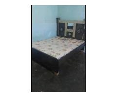 Used Interwood Single Bed + Almari (6x5 ft)