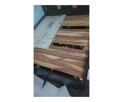 Used Interwood Single Bed + Almari (6x5 ft)