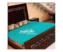 Wooden Bed Set with Dressing & Side Tables