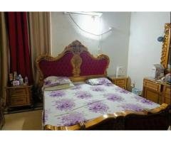 Used Wooden King Bed Set with Dressing & Side Tables