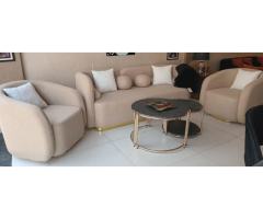 Sofa Set – Bouclé Fabric,