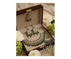 Festive & Bridal Emerald Radiance Jewelry Sets
