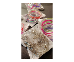 Fancy Glitter & Ghungroo Bangle Set