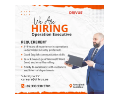 Operations Executive (Back Office