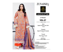 Ladies 3 Piece Unstitched Lawn Suits