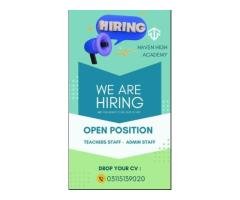 Teachers & Admin Officer Jobs