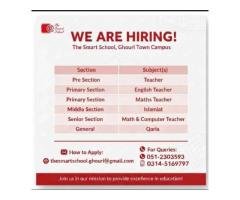 Staff Required at Reputed Institute