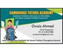 Hiring Female Teachers for O/A Levels Schools