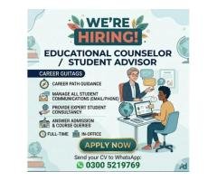 Female Educational Counselor / Overseas Education Consultant