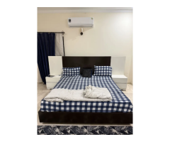 King Size Wooden Bed with 2 Side Tables