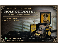 Holy Quran Set in Wooden Box