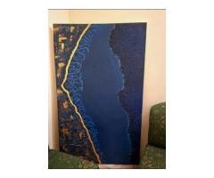 Painted Abstract Calligraphy Artwork