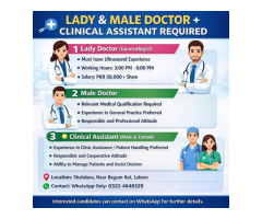 ady & Male Doctors + Clinical Assistant
