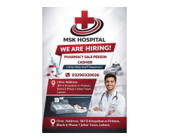 Pharmacy Salesperson & Cashier (Male)