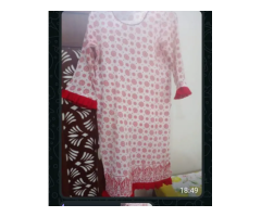 Ethnc Long Lawn Dress