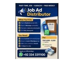 Part-Time Job – Job Ad Distributor