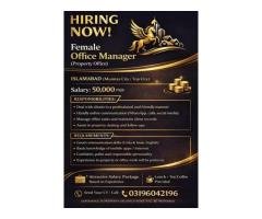 Female Office Manager – Real Estate