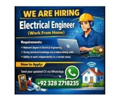 Hiring Electrical Engineer (Work From Home)