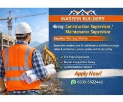 Construction & Maintenance Supervisor